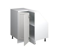 Meuble de rangement sous pente Armoire d'angle Rion, 75.6x81.6cm avec 1 porte, Blanc campagne, Vicco 58640
