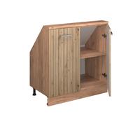 Vicco Meuble de Rangement sous Pente Rion, Chêne Artisan/Chêne doré