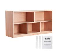 VEVOR Meuble de Rangement pour Enfants 2 Niveaux, Bibliothèque à 5 Cases, Étagère de Rangement pour Enfants Mobile, Organisateur des Jouets Livres pour Maison Salle de arderie École Maternelle