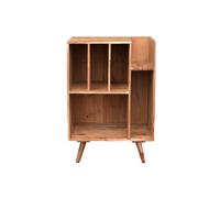 Meuble de rangement vinyles en bois massif L65 cm VIRGILE
