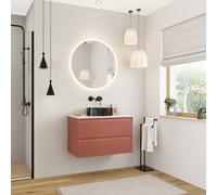 Meuble de salle de bain 80 cm orange Ceramia 79,4 x 45,5 x 50 cm (CERAMIA-3O80)