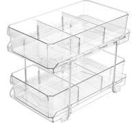 Meuble de salle de bain à double étagère avec tiroirs coulissants - Panneaux en bois multifonctionnels pour meubles sous-vasque, meubles de cuisine et plans de travail - Panneaux en bois pour sous-vas