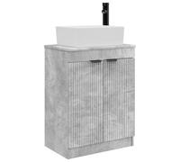 Meuble de salle de bain avec évier Gris béton 54 x 35 x 83 cm