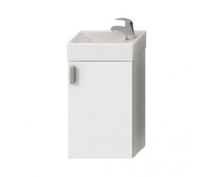 Meuble de salle de bain avec lavabo Jika Litt 40x22,1x67,5 cm blanc H4535111753001