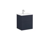 Meuble de salle de bain avec lavabo Vitra Root 60x67x46 cm bleu mat (ROOTG60BINTS)