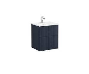 Meuble de salle de bain avec lavabo Vitra Root 60x67x46 cm bleu mat (ROOTG60BINTS)