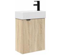 Meuble de salle de bain avec robinet Chêne Sonoma