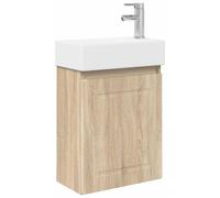 Meuble de salle de bain avec robinet Chêne Sonoma
