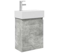 Meuble de salle de bain avec robinet Gris béton
