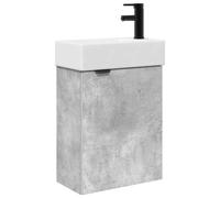 Meuble de salle de bain avec robinet Gris béton