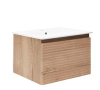 Meuble de salle de bain avec vasque Naturel Savona 78x43x44,8 cm chêne halifax mat (SAVONA80DH)