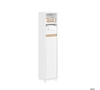 SoBuy Armoire pour Salle de Bain avec Étagère et Tiroir, Blanc