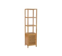 Meuble de salle de bain en bambou 36 x 33 x 140 cm