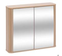 Meuble haut 2 portes miroir Liora