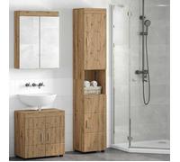 Meuble de salle de bain - MAISON EXCLUSIVE - TULUM - Bois d'ingénierie - Finition mate - Grande capacité de rangement