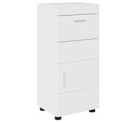 Meuble de salle de bain moderne - vidaXL - Blanc brillant - Bois d'ingénierie - 37x31,5x82 cm - Grand espace de stockage