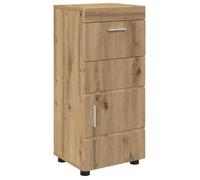 Meuble de salle de bain moderne - vidaXL - Chêne artisanal - 37x31,5x82 cm - Rangement spacieux - Bois multicouche