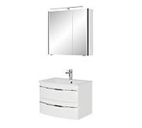 Série Pelipal 7045 Meubles SET-167-024 Weiß Hochglanz / blanc brillant., poignées chromé , 71 cm