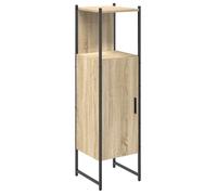 Meuble de salle de bain - vidaXL - Beige - Bois d'ingénierie - 33x33x120,5 cm - Rangement généreux - Design moderne