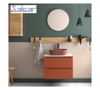 Meuble de salle de bains 2 tiroirs MONTERREY 600 TERRACOTA - SALGAR 103611