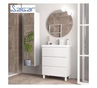 Meuble de salle de bains 3 tiroirs SPIRIT 700 BLANC BRILLANT - SALGAR 102747