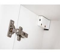 Meuble de salle de bains lavabo d'angle ensemble lavabo 3pcs.