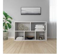 MEUBLE DE SEJOUR| Blanc - MODE Bibliothèque salon -/Buffet Blanc 50x25x80 cm Bois d’ingénierie, Nettoyer facile_09_3054