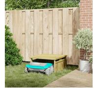 Meuble Déco - Garage pour tondeuse à gazon - abri de rangement - Marron 73.5x81.5x38.5 cm luf8038489