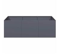 Meuble Déco - Support/Pot de Fleurs - Jardinière anthracite 120x80x40 cm acier luf1693194