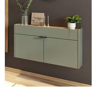 Meuble d'entrée suspendu 110x22x57 cm kaki - AMKY