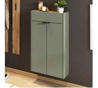 Meuble d'entrée suspendu 56x22x97 cm kaki - AMKY