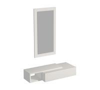 Meuble d'entrée Vien blanc 82 x 29,6 x h15,8cm