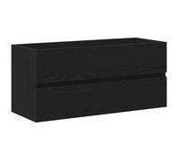 Meuble Dessous Évier/Armoire d'évier - GKK - chêne noir 100x38,5x45 cm bois d'ingénierie @@6363