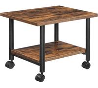 Meuble d'imprimante, chariot d'imprimante à roulettes verrouillables, support d'imprimante pliable à deux niveaux, support d'imprimante, design industriel, caisson à roulettes, pour bureau, fax, marro