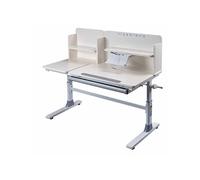 Meuble du bureau, bureau pour enfant réglable en hauteur en bois coloris Blanc - longueur 120 x profondeur 60 x hauteur 96/116 cm