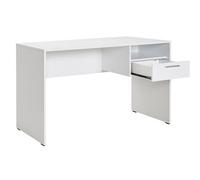 Meuble du bureau, table de bureau en bois coloris blanc - longueur 120 x profondeur 60 cm - -