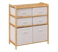 Meuble étagère avec 6 paniers ""Tidy box"" bambou - 5 five simply smart