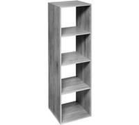 5five Étagère colonne Five simply smart – 4 cases – Gris
