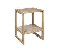 Meuble Etagère de rangement empilable L 34.5 cm x H 51 cm Beige G