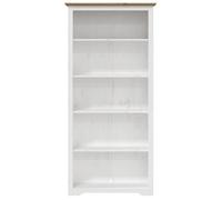 Meuble Étagère pour livre/DVD - Bibliothèque BODO - vidaXL - Marron - bois pin massif 5 niveaux - 82 x 40 x 173 cm - blanc, marron|