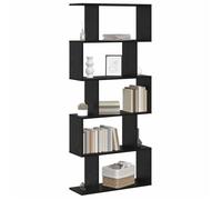Meuble Étagère pour livre/DVD - Bibliothèque vidaXL - Chêne noir - Bois d'ingénierie - 70 x 24 x 161 cm - 5 étagères| 956535