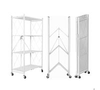 meuble étagère - SEVEN COMFORT - SEVEN COMFORT - pliable - acier anti-rouille - 4 roues (2 freins)