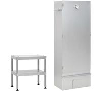 Meuble fumoir avec table Acier galvanisé - Barbecues au charbon de bois 3187617