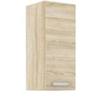 Meuble haut 1 porte battante - chêne sonoma - 30 x 31,6 x 72 cm - LASSEN Sonoma G
