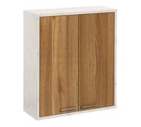 5five Meuble haut 2 portes Côme effet travertin 59 cm Beige