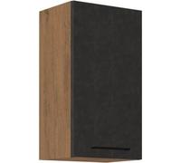 Meuble haut de cuisine 40 cm ZHILAN - chêne lancelot / matera