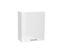 Meuble haut de cuisine avec 1 porte coloris blanc - longueur 60 x profondeur 28 x hauteur 72 cm