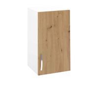 Meuble haut de cuisine avec 1 porte coloris Chêne Albar - Hauteur 70 x Longueur 40 x profondeur 35 cm