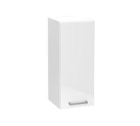 Meuble haut de cuisine coloris blanc avec 1 porte - longueur 30 x profondeur 28 x hauteur 72 cm
