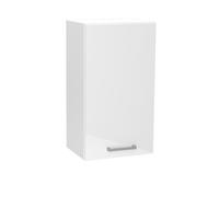Meuble haut de cuisine coloris blanc avec 1 porte - longueur 40 x profondeur 28 x hauteur 72 cm - -